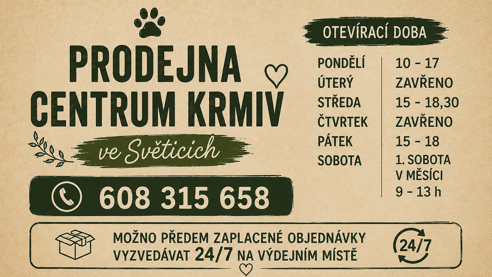 Prodejna a výdejna